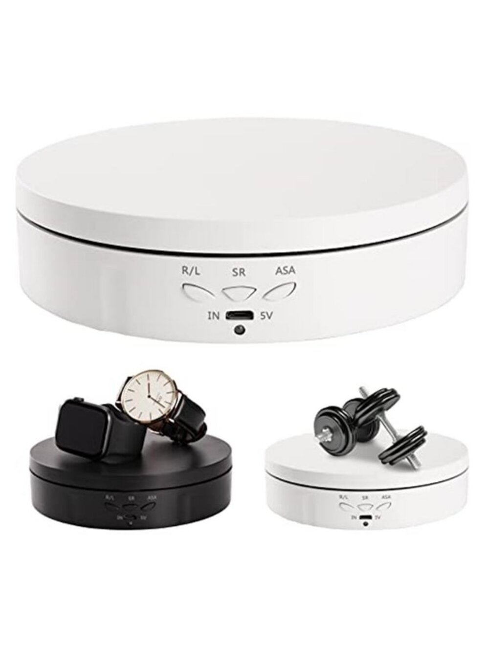22 lbs Motorized Rotating Display Stand for Jewelry 360 Degree Automatic Mute F2